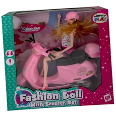 Fashion Doll with Scooter Set